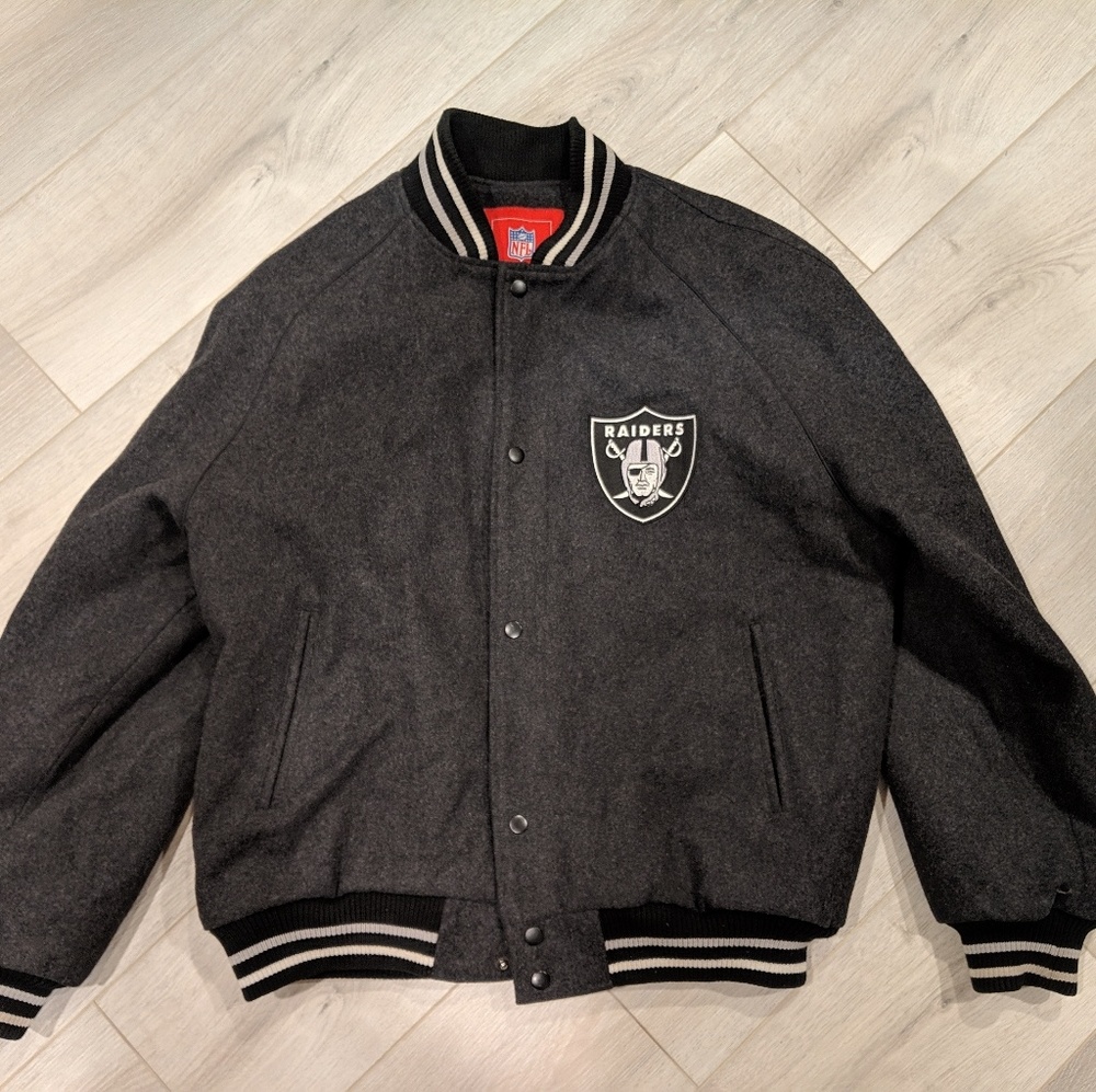 NFL Oakland Raiders G-III Varsity Jacket Wool Sz M